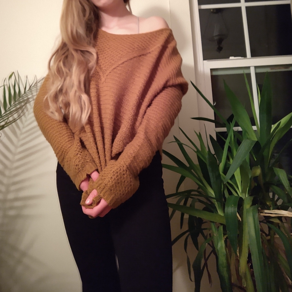 Yellow oversized sweater